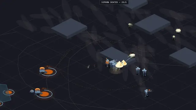 A Siphon seats on a field node